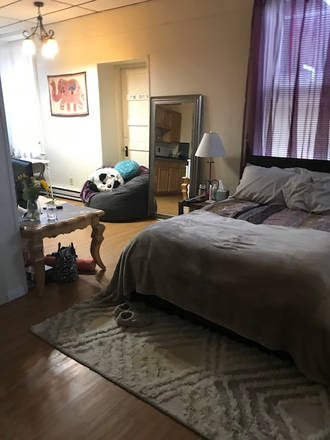 bedroom area - Studio apartment located in downtown greenfield