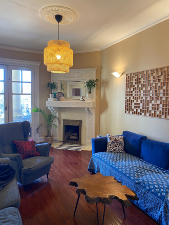 living room - Charming historic apartment, 2 bedrooms available, no smoking