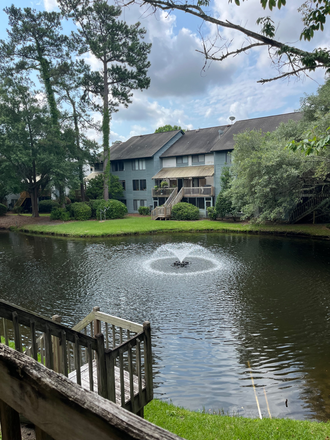 Deck View from the back porch - Snee Farm Lakes Fully Furnished Condo