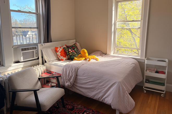 Bedroom/living room - Bright, Cozy studio near Porter/Davis Apartments