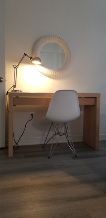 Desk - One furnished bedroom in a 2-bedroom furnished apartment