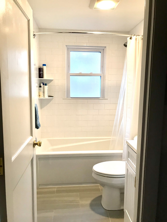 bathroom, recently updated - 2BR Townhouse in Jamaica Plain | Steps to Arnold Arboretum | March 1 | $3,000