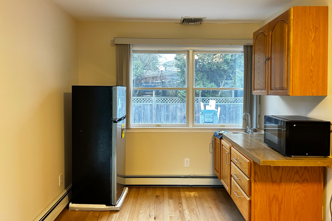 Kitchen,  microwave and refrigerator - Furnished studio bedroom in shared home-Erdman Ave-Princeton
