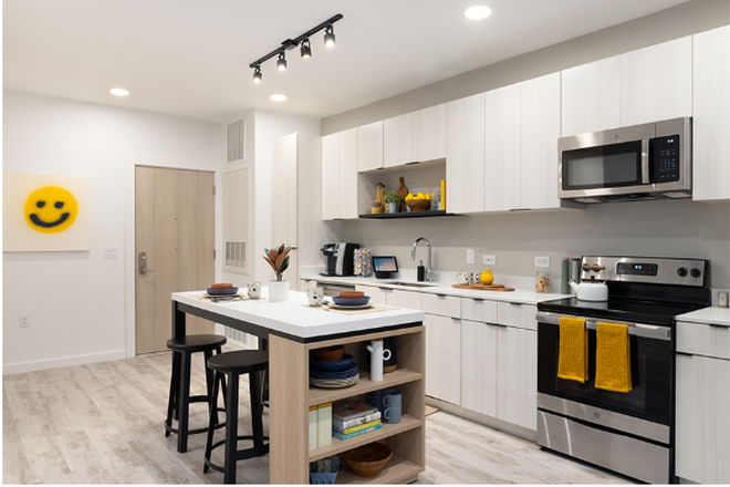 Kitchen - Hub on Campus, 4x4 B VIP, Single-Private Apartments