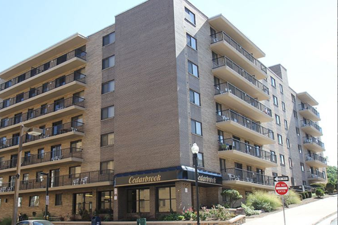 Outside of what the apartment looks like. - Cedarbrook Apartments, very close to campus and downtown.