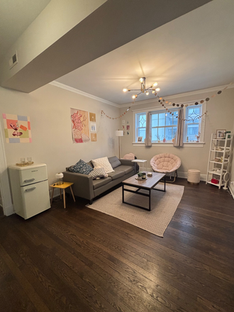 Living room - EVANSTON SUMMER SUBLET on 614 Clark St — right next to campus!