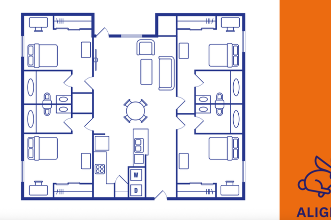 Overall Floor Plan - Alight West Lafayette