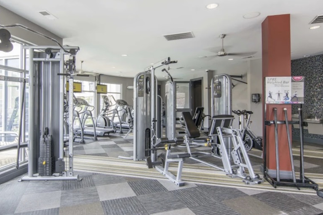Fitness Center - The James Apartments