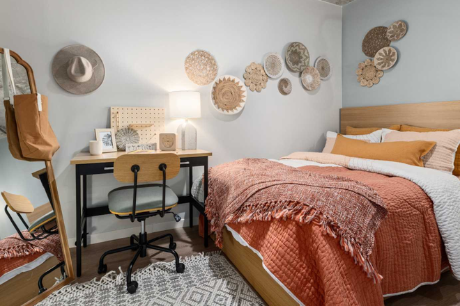 Bedroom - Image from the Hub Website, not of actual unit - Hub Apartments College Park