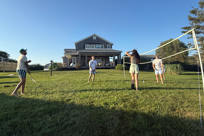 Backyard Volleyball Net - Massive Flat Yard with views of Roger Wheeler