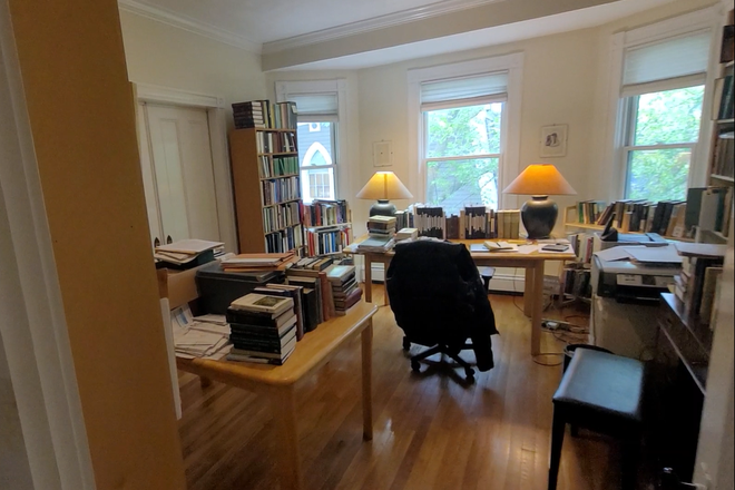 Photo - Top floor condo with garage parking, deck, WD in unit, Walk to HBS.