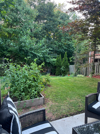 Looking out toward the ravine - Fully Furnished 1 bdrm apt, backs onto Ravine, Close to Michael Garron Hospital. Flexible lease