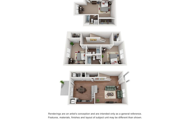 Floorplan C1 - Unit A - Spring 2026 Relet - The Heights at State College