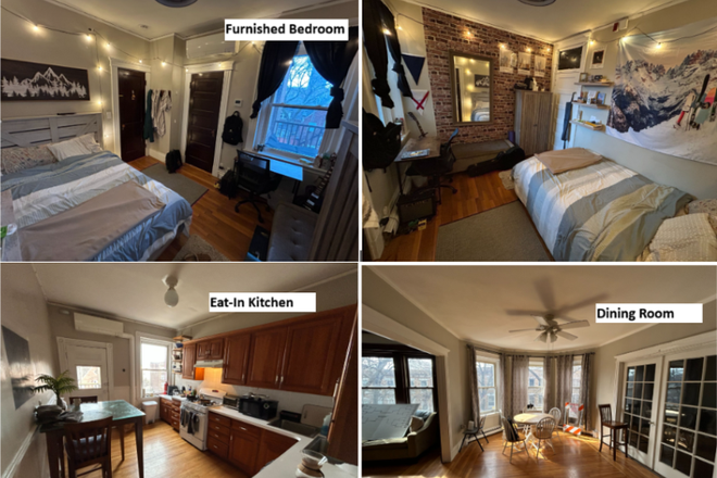 Bedroom, Kitchen, Dining Room - Spacious Summer Sublet 1 Block from Campus