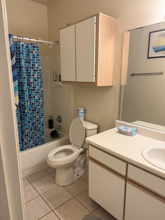 Master bath - $650 with bills paid!!  Furnished Master suite available in three-bedroom townhouse (Female Only)