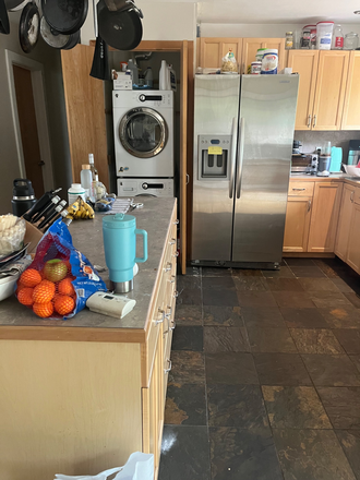 Kitchen with washer and dryer - 305 Martin Drive