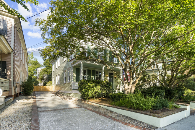 Front of Home with Porch - Beautiful Historic Charleston Home - One Block from MUSC