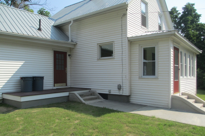 Side Entrance to Kitchen with Sunny Deck - Sunny House directly on Norwotock Bike Path