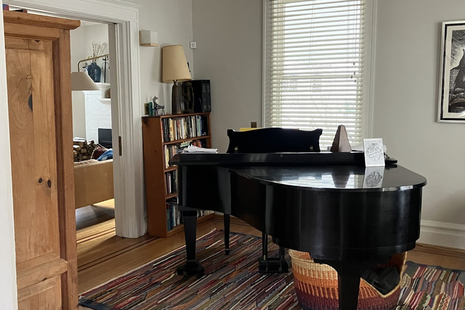1st Floor Music Room - Beautiful Roland Park House Perfect for a Visiting Scholar / Sabbatical Housing
