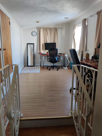 work area - 1 room and alcove available in 4BR-2bath house in East Cambridge