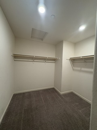 master suite closet - Beautiful Meticulously Clean Home For Rent