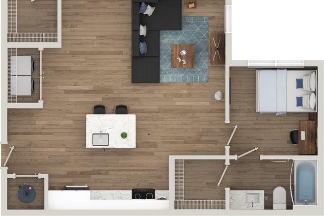 Floorplan - Aspen Heights Apartments, on border of campus