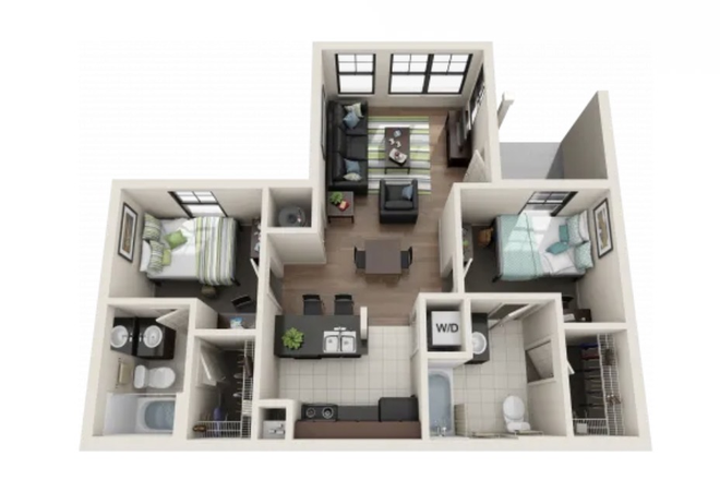 Floor plan - Parkway Place Apartments