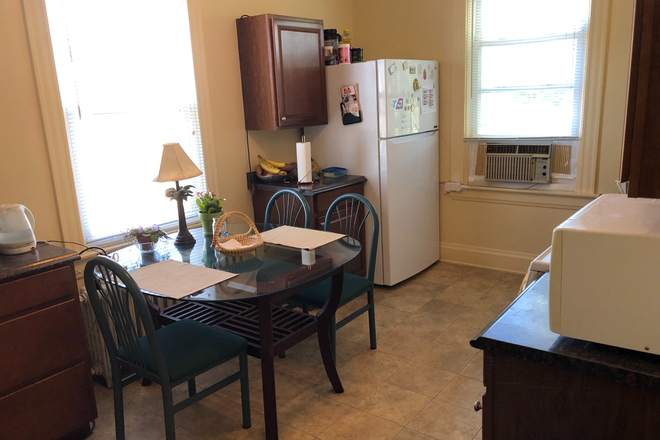 Shared equipped kitchen - Share furnished apt with other female grad students; quiet setting; offstreet parking + utilities
