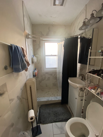 Bathroom. 2nd floor Apt. - 50 Curtis Ave, Somerville.  4 bed apartment