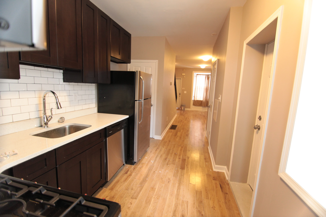Kithchen Living Room - Off Campus Philly - Newly Renovated Entire House - 4 Bed 2 Bath