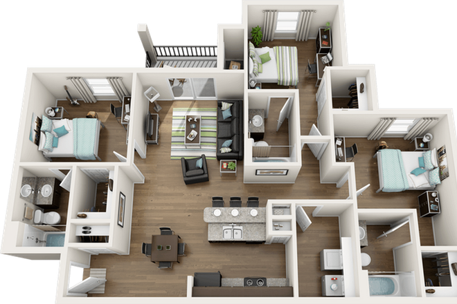 Floorplan layout of the 3x3 unit avaliable - The forum