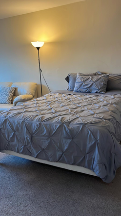 Bed - Fully Furnished large studio . Beautiful Fully furnished large studio!!