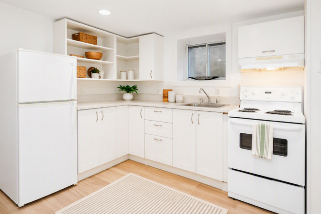Kitchen - Roncesvalles Basement Apartment for Rent Starting Sept 1