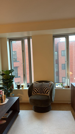 Living room - One bedroom in One Western Avenue Apartments