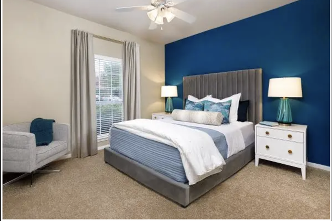Bedroom with natural lighting - The Belmont Apartments (sublease)
