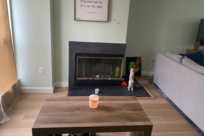 Fireplace - Furnished room w/private bath for male-Townsend Ct-Franklin Twp