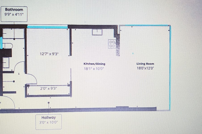 FLOOR PLAN - JUST RENOVATED DIAMOND HEAD VIEWS Condo