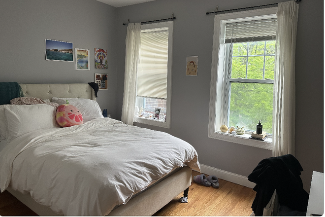 Bedroom 1 - Spacious 4-bedroom, 2-bath apartment with In-Unit Washer/Dryer, Dishwasher, and Balcony