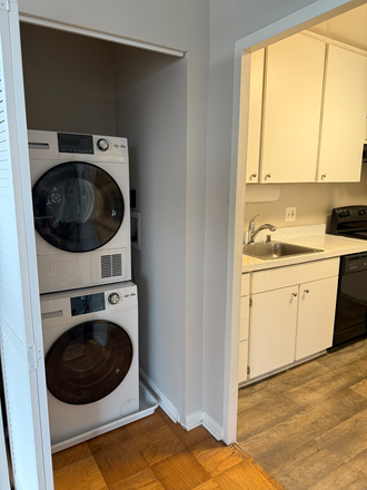 Washer and Dryer Door Open - The Social North Charles: High Floor, Great View, Apartment Close to JHU Homewood Campus