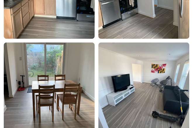 Kitchen, living and dining - Townhouse close to campus