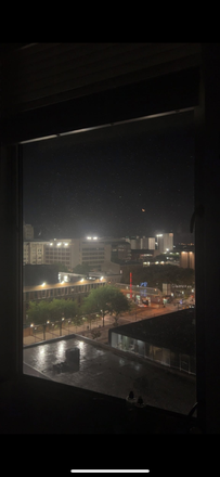 Bedroom view at night - The Avery, right by the Cecil B. Moore station, utilities included