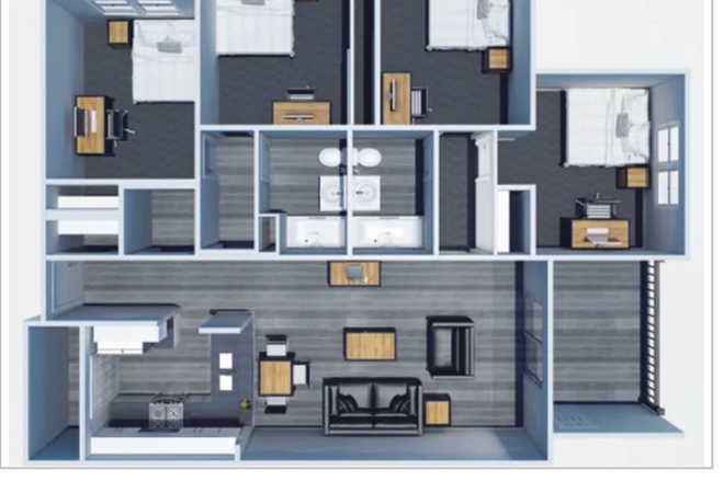 floor plan - The Harrison Apartments