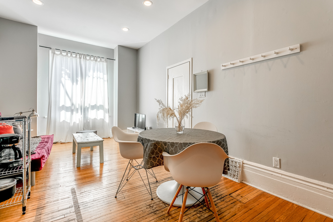 Living room kitchen - Fully Furnished 1 Bedroom In Family Friendly Little Italy Walking Distance to UofT Duplex