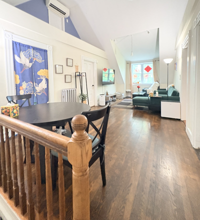 living room and dining room - 25 Highland Ave 2B1b, Close to campus Condo