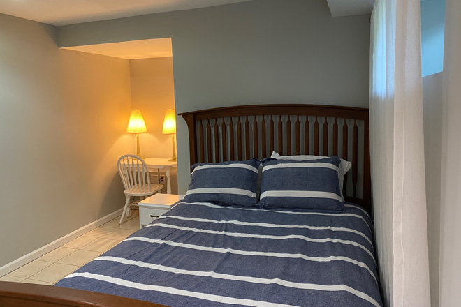 bedroom - Lovely furnished 2 bedroom, 2 bathroom Basement apartment 1 mile from AU campus in Chevy Chase, MD