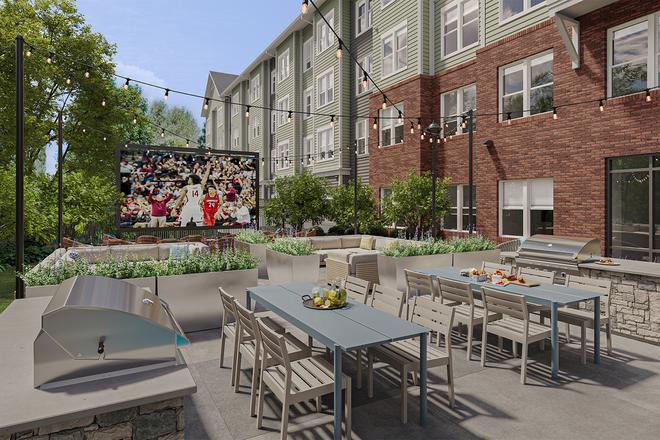 Outside - The Standard apartment close to campus