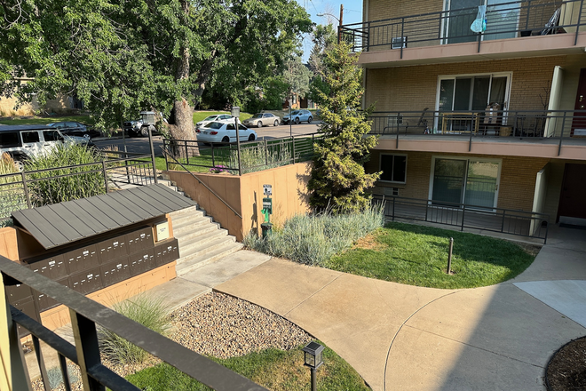 View from outside 2nd level condo door - San Marco South Condominiums