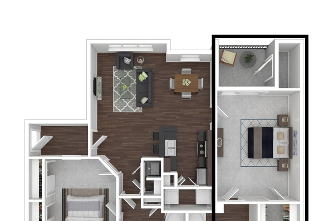 Room for rent indicated by the black box - Room Close to UNC Chapel Hill Campus Apartments