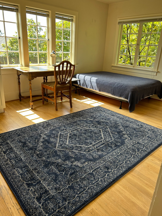 bedroom - Large sunny room with private bathroom in North Berkeley Hills with kitchen and laundry facilities House