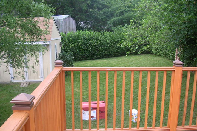 Back yard - 5 Bedroom House 1/2 mile from campus for 2026-2027 School Year